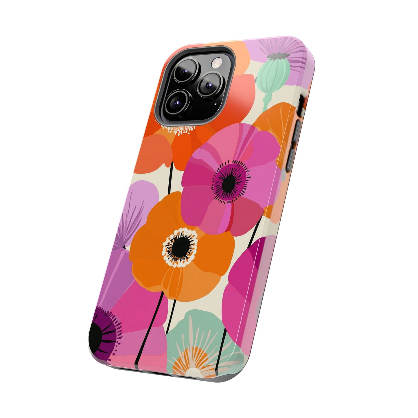 Vibrant Colorful Floral iPhone Case