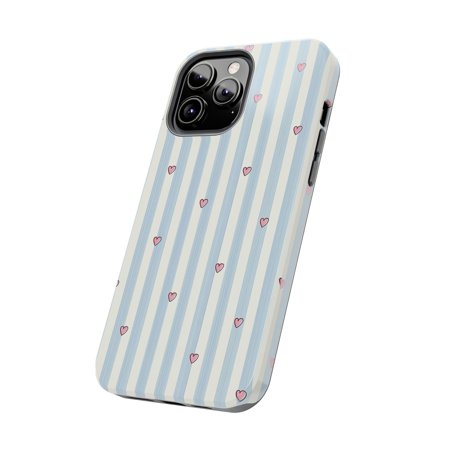 Baby Blue Hearts Phone Case