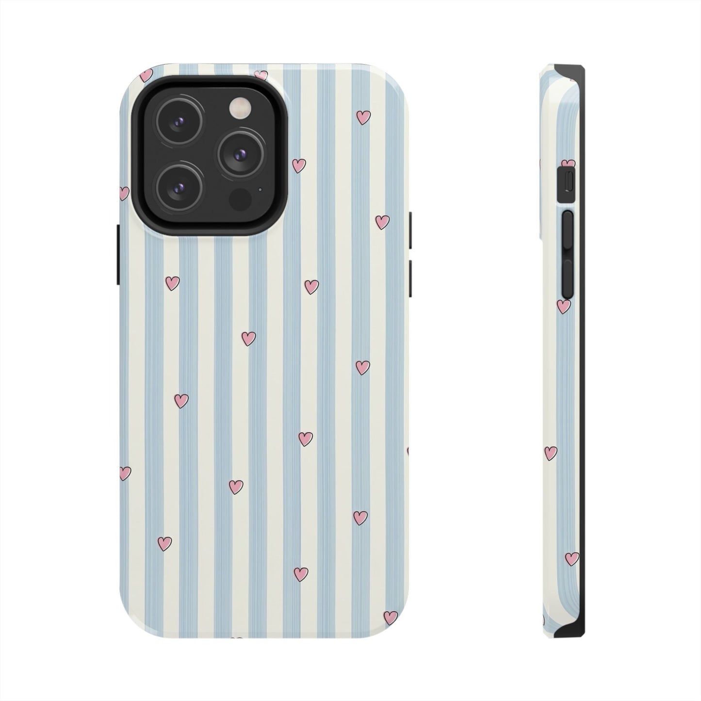 Baby Blue Hearts Phone Case