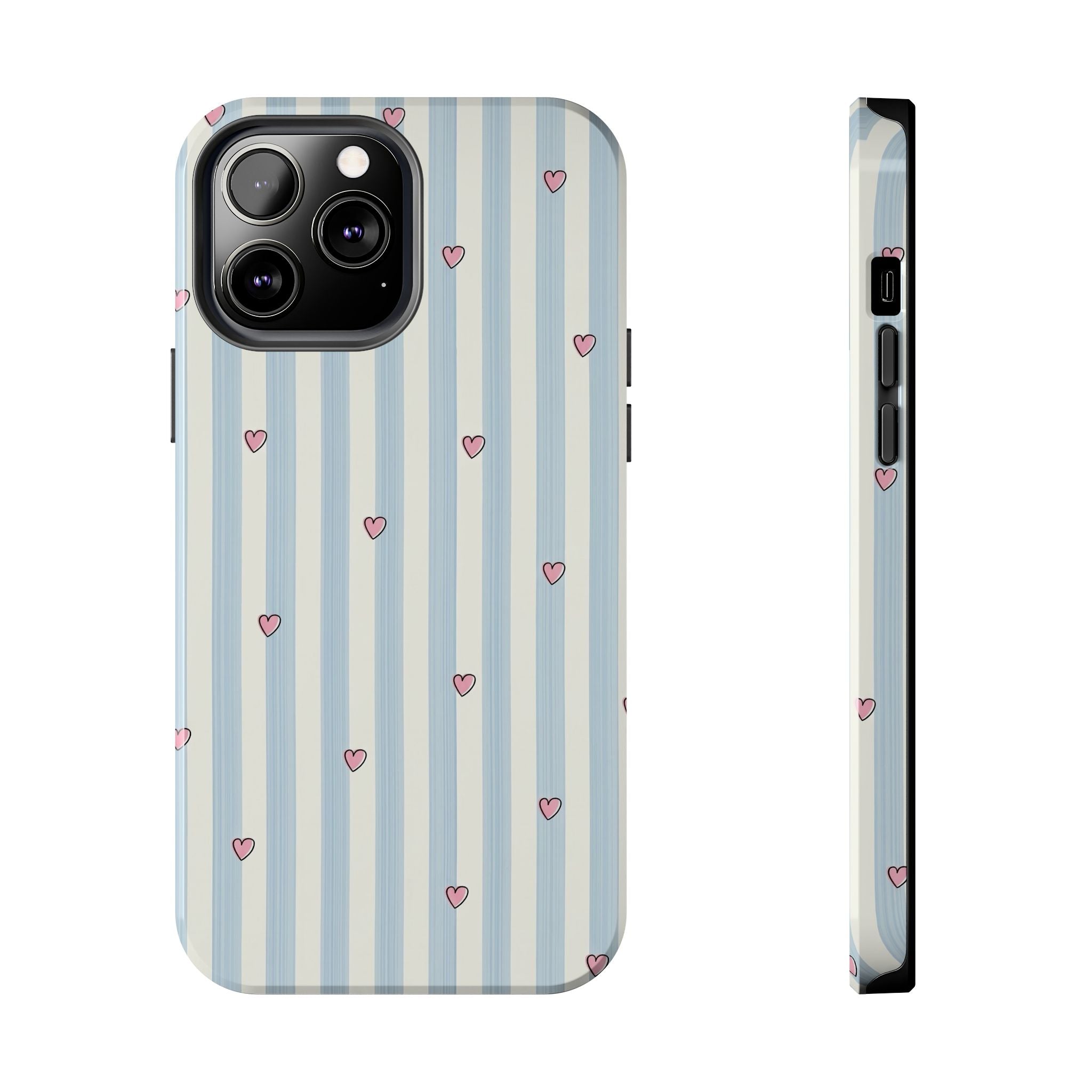 Baby Blue Hearts Phone Case